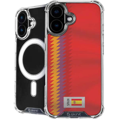 Spain Soccer Flag iPhone 16 MagSafe Case